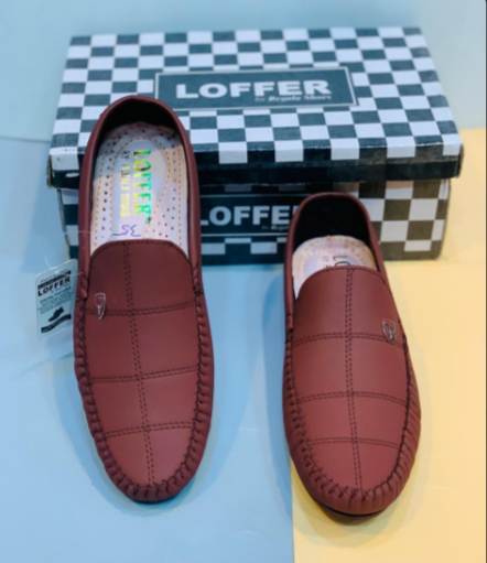 Men's Rexine Casual Loafers Brown Size 6-11